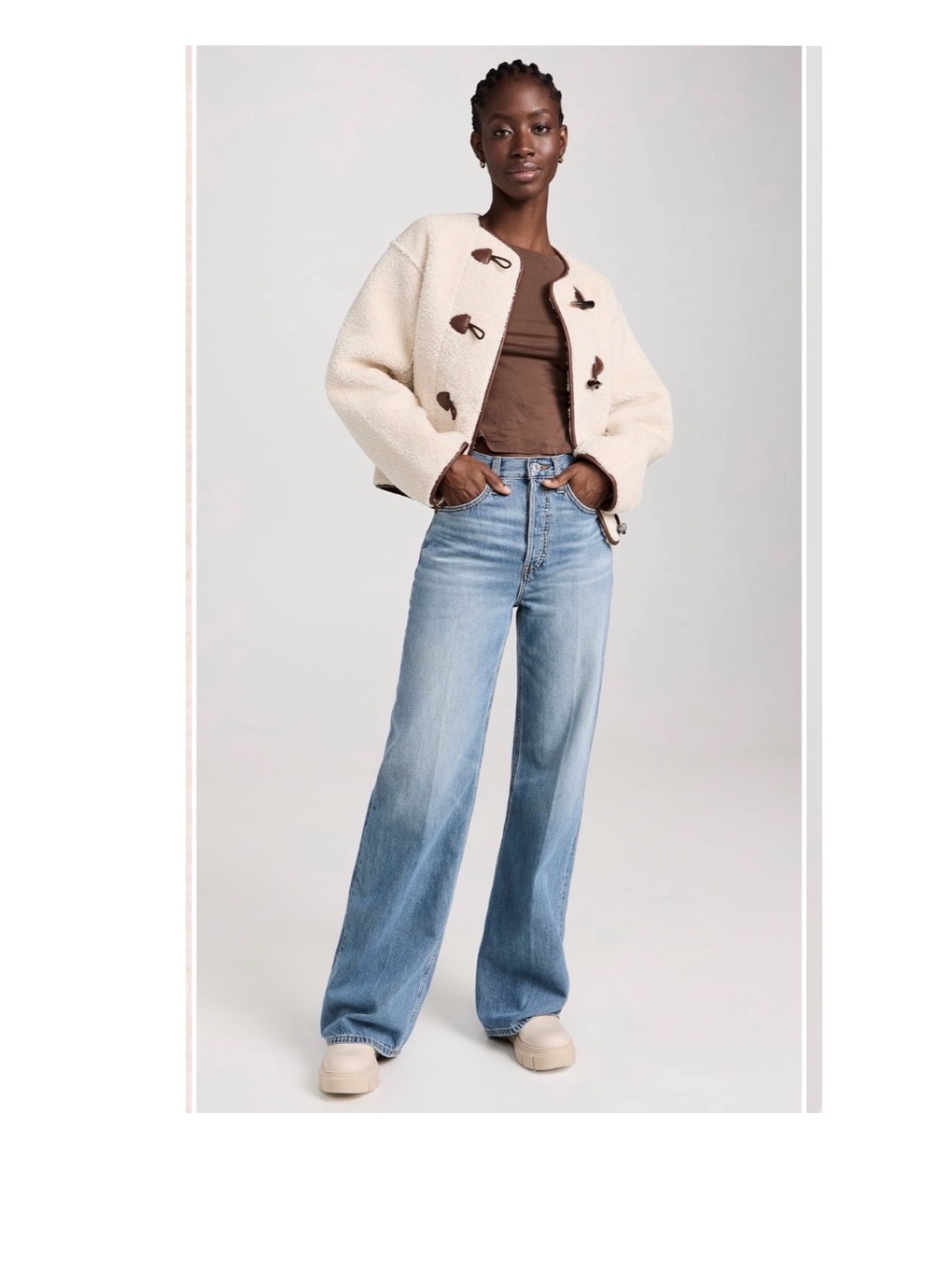 Splendid X Cella Jane Reversible Sherpa Coat Size S
